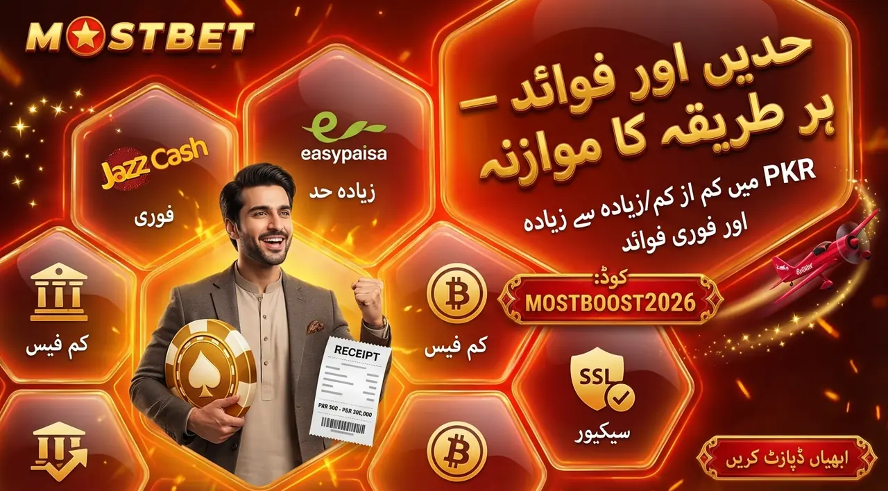 ڈپازٹ اور واپسی کے لیے دستیاب طریقے