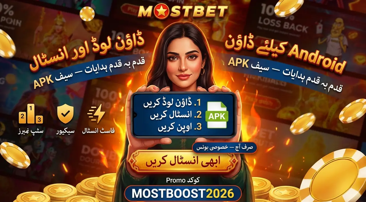 Android پر Mostbet ایپ ڈاؤن لوڈ اور انسٹال کی تصویر