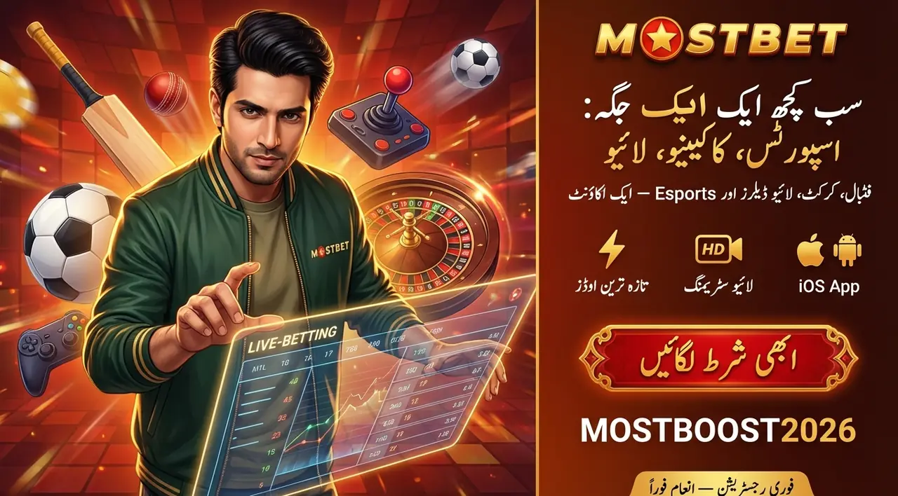 Mostbet پاکستان پلیٹ فارم کی مصنوعات اور خصوصیات