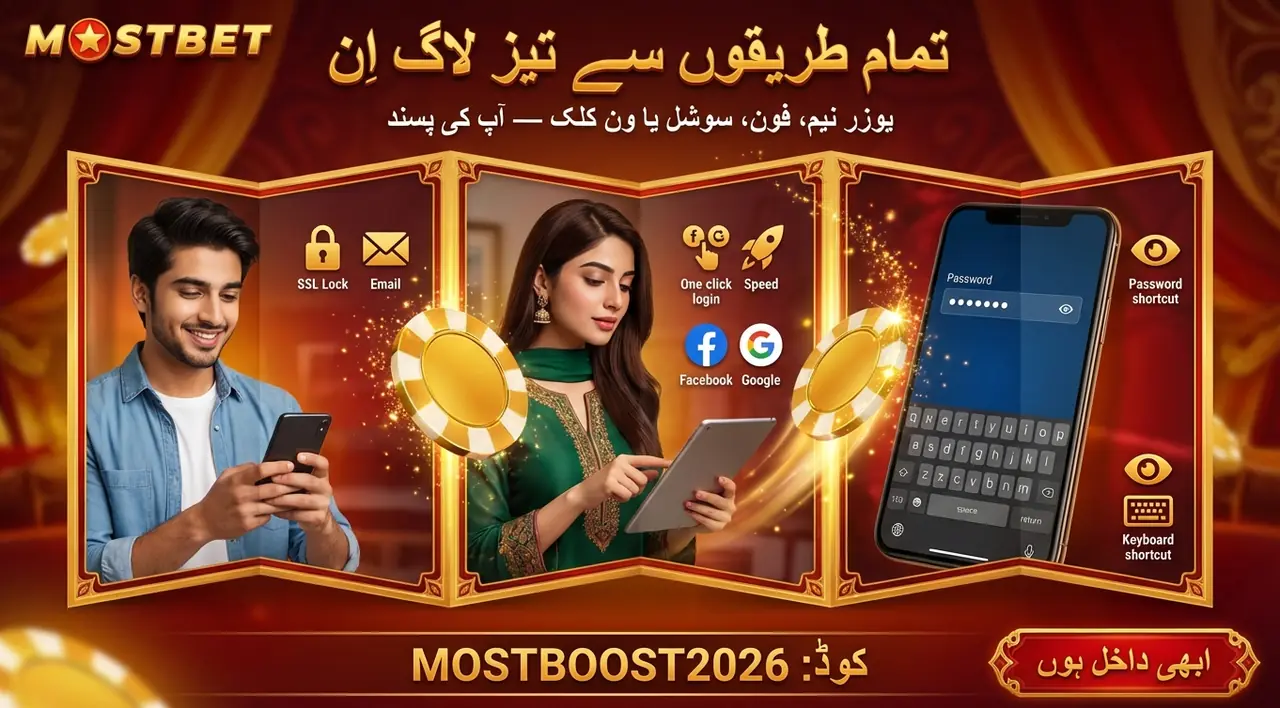Mostbet ایپ میں لاگ اِن کریں تصویر